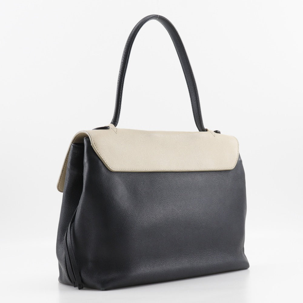 LOUIS VUITTON Tote Bag M50191 Calfskin Black / beige Rock Me MM