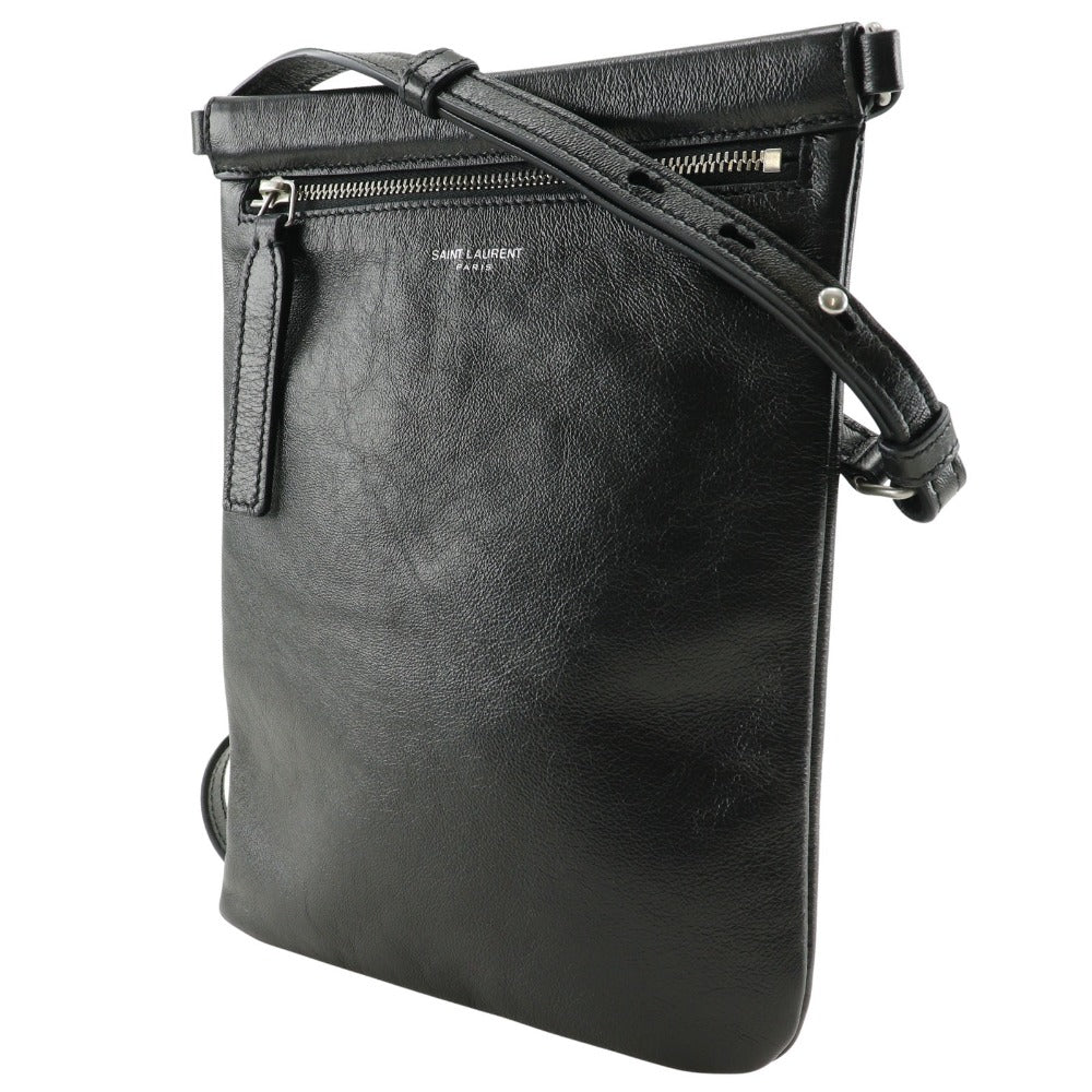 SAINT LAURENT PARIS Shoulder Bag 581697 1GE0E 1000 NERO leather black Sacosh unisex(Unisex)