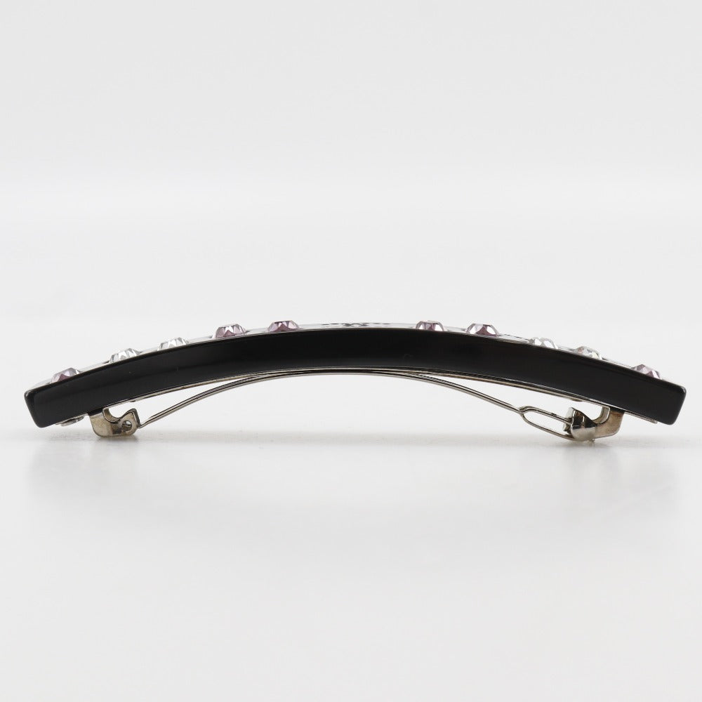 CHANEL Valletta Plastic, Rhinestone black heart COCO Mark