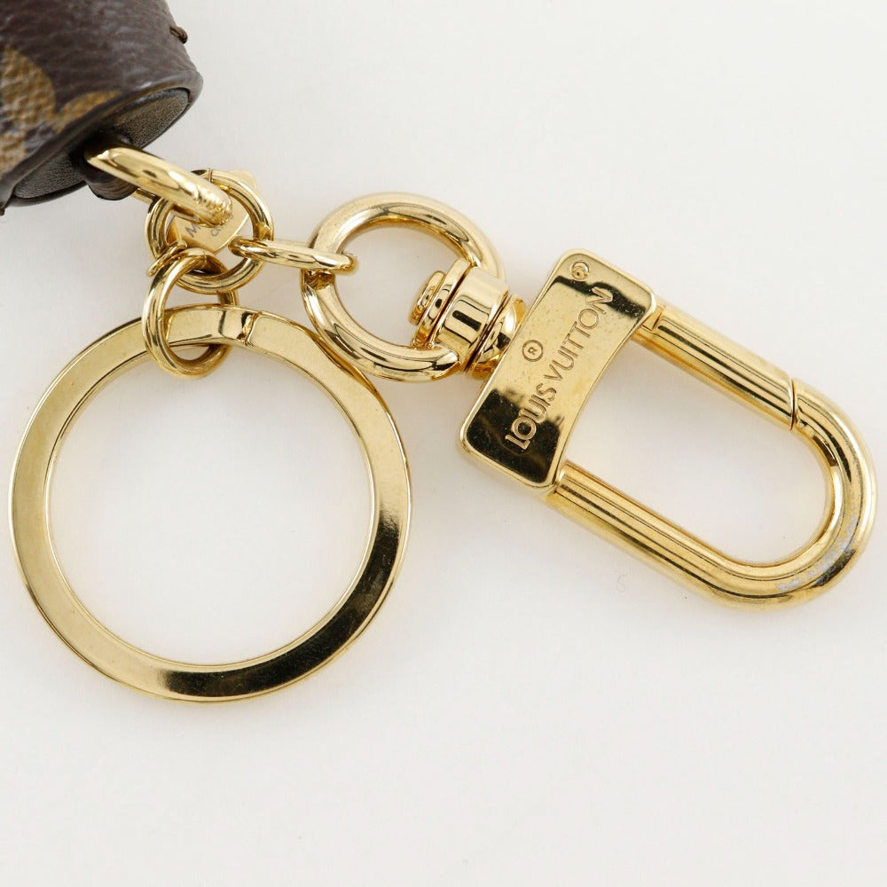 LOUIS VUITTON key ring MP1768 Monogram canvas Brown Bag charm Tassel