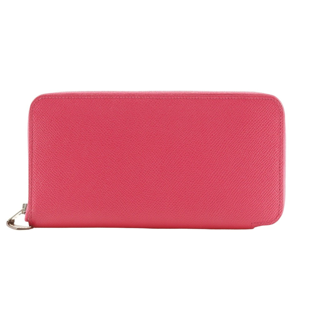 HERMES Long Wallet Purse Epsom pink Azap Long Silk Inn Women