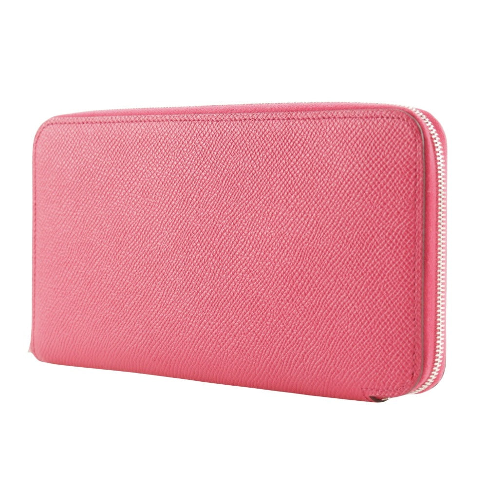HERMES Long Wallet Purse Epsom pink Azap Long Silk Inn Women