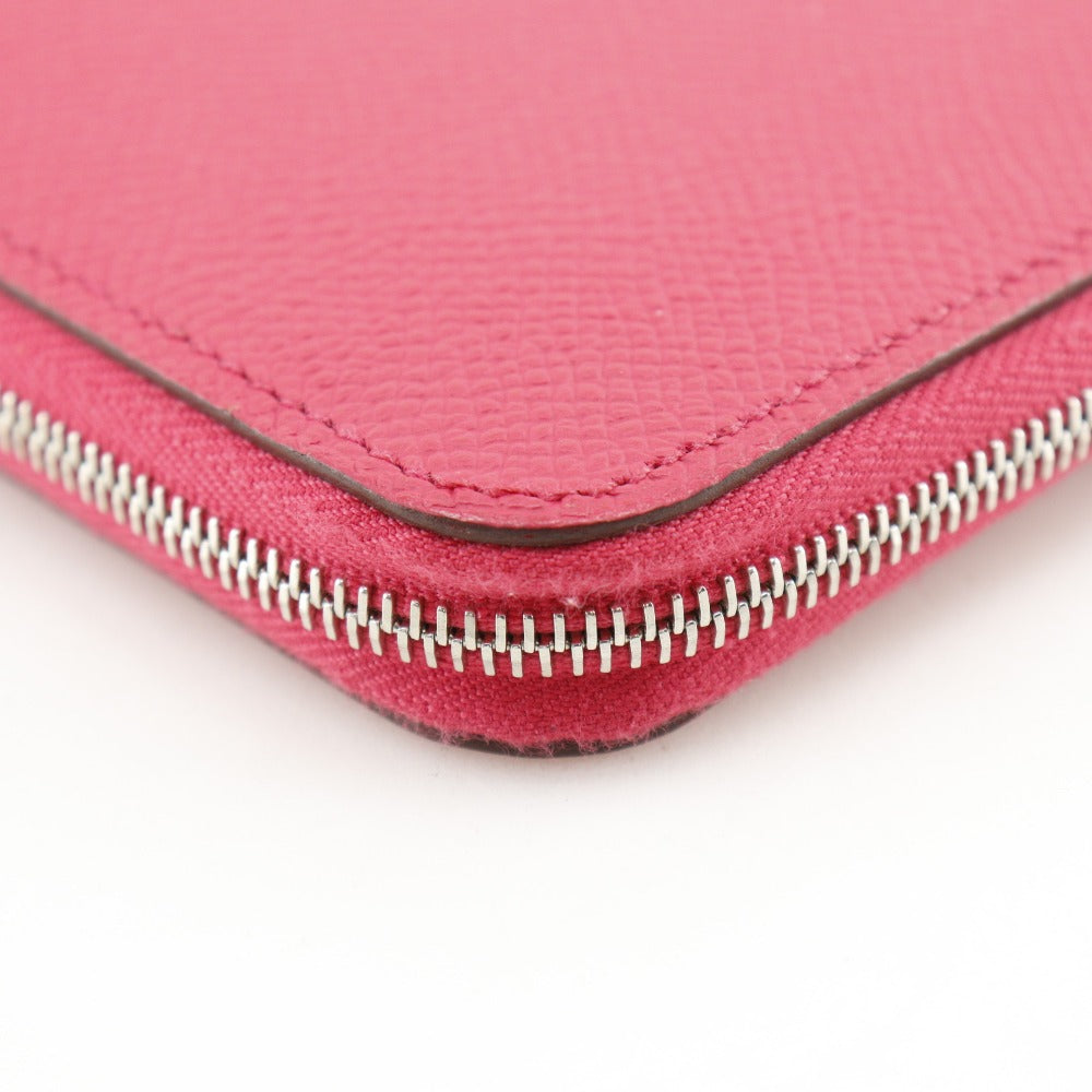 HERMES Long Wallet Purse Epsom pink Azap Long Silk Inn Women