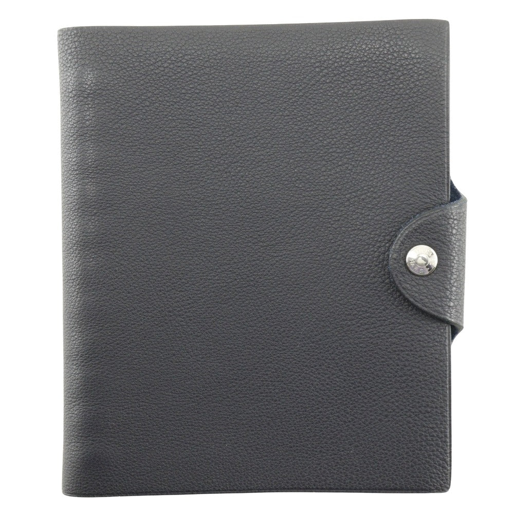 HERMES Notebook Togo Dark navy Note Notebook cover Yuris PM Women(Unisex)