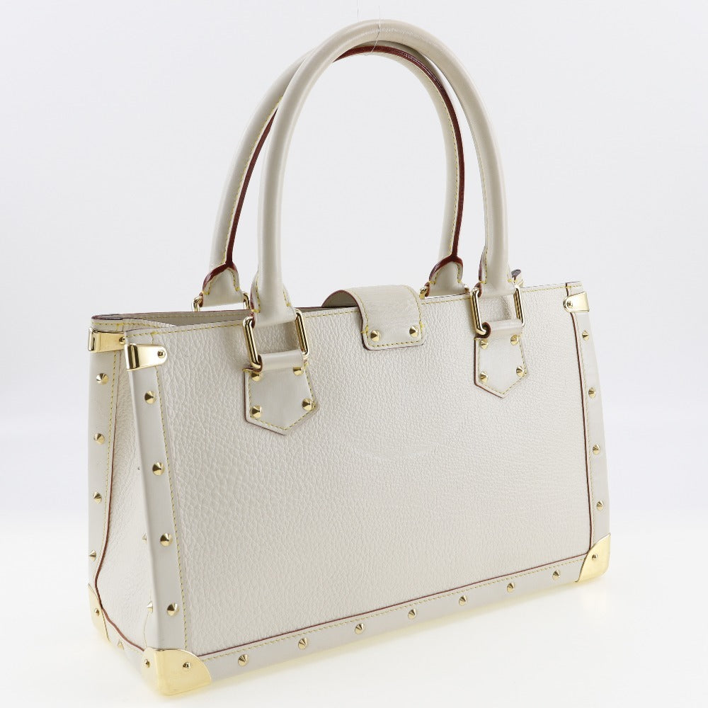 LOUIS VUITTON Handbag M91815 Goatskin Bron (White) Suhali line Fabreau Women