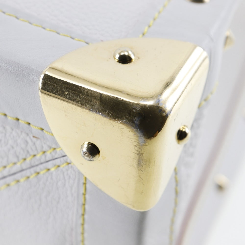 LOUIS VUITTON Handbag M91815 Goatskin Bron (White) Suhali line Fabreau Women