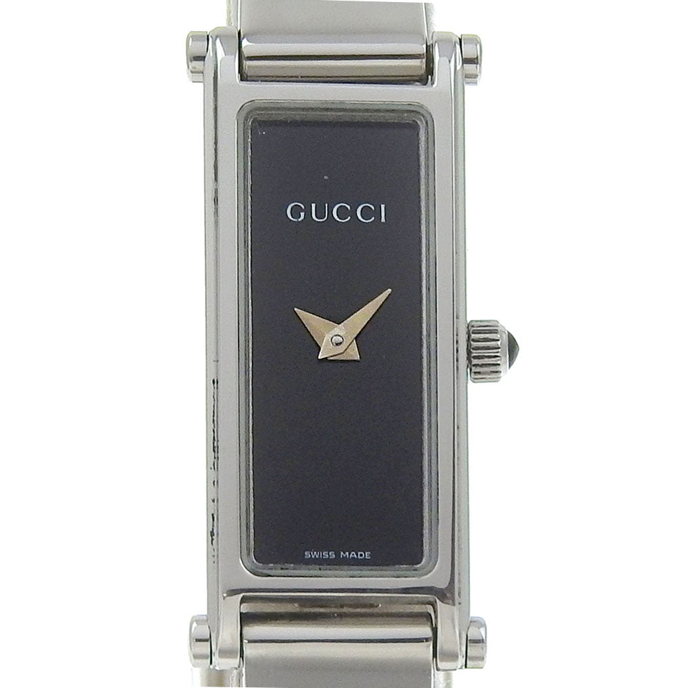 GUCCI Watches Quartz 1500L Stainless Steel black black dial Women
