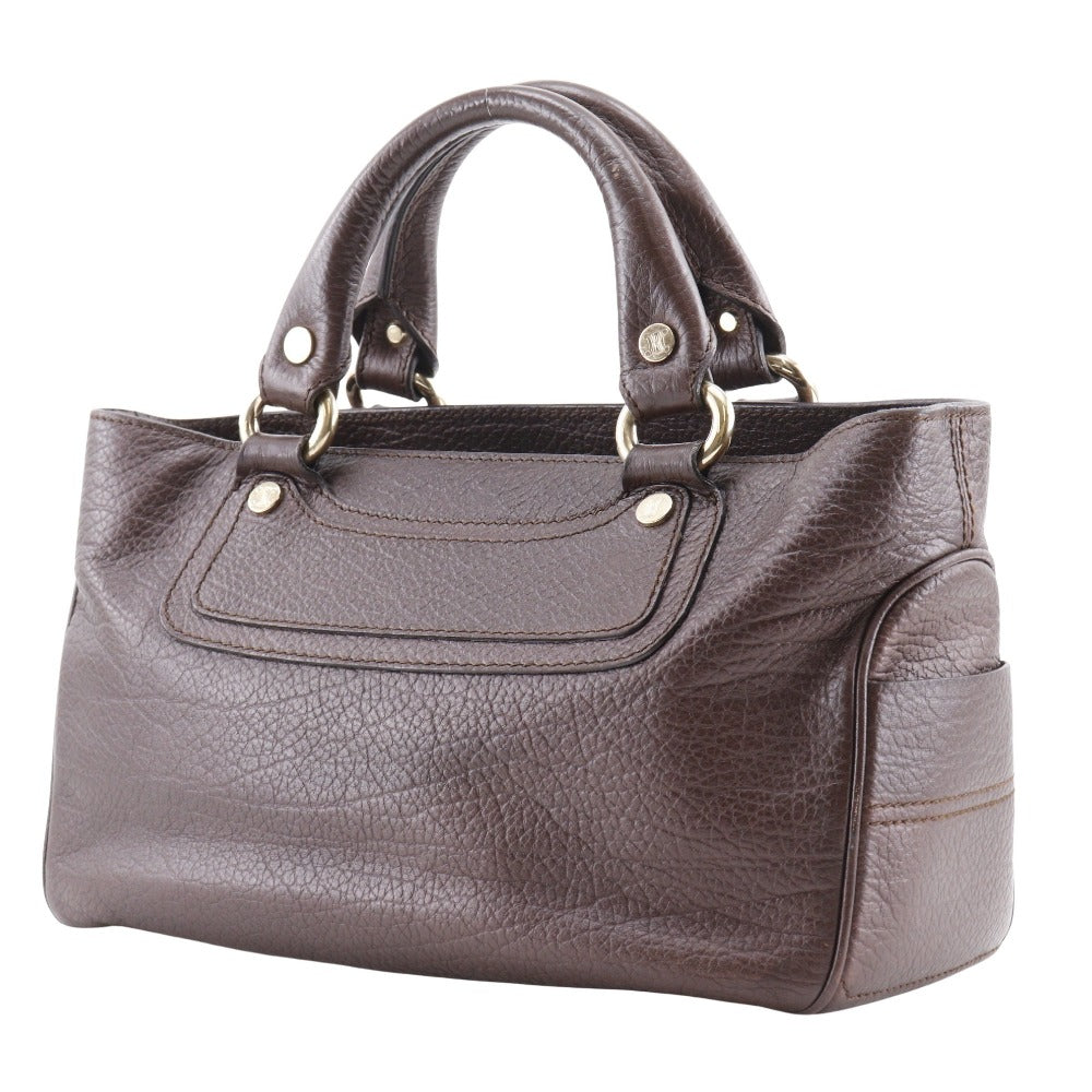 CELINE Handbag 134023 leather Brown Boogie bag Women