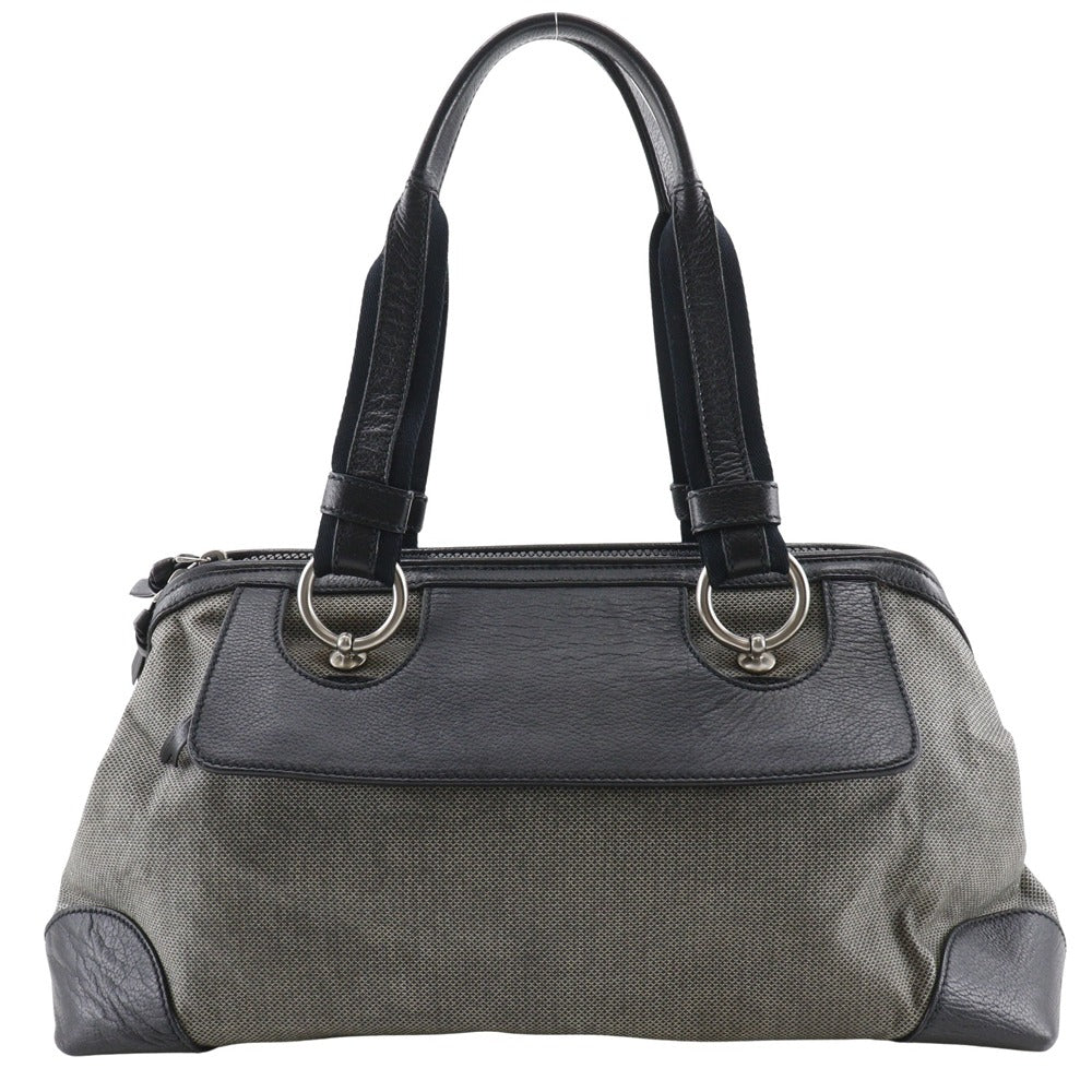 BOTTEGAVENETA Tote Bag Canvas, Leather Gray / black Women