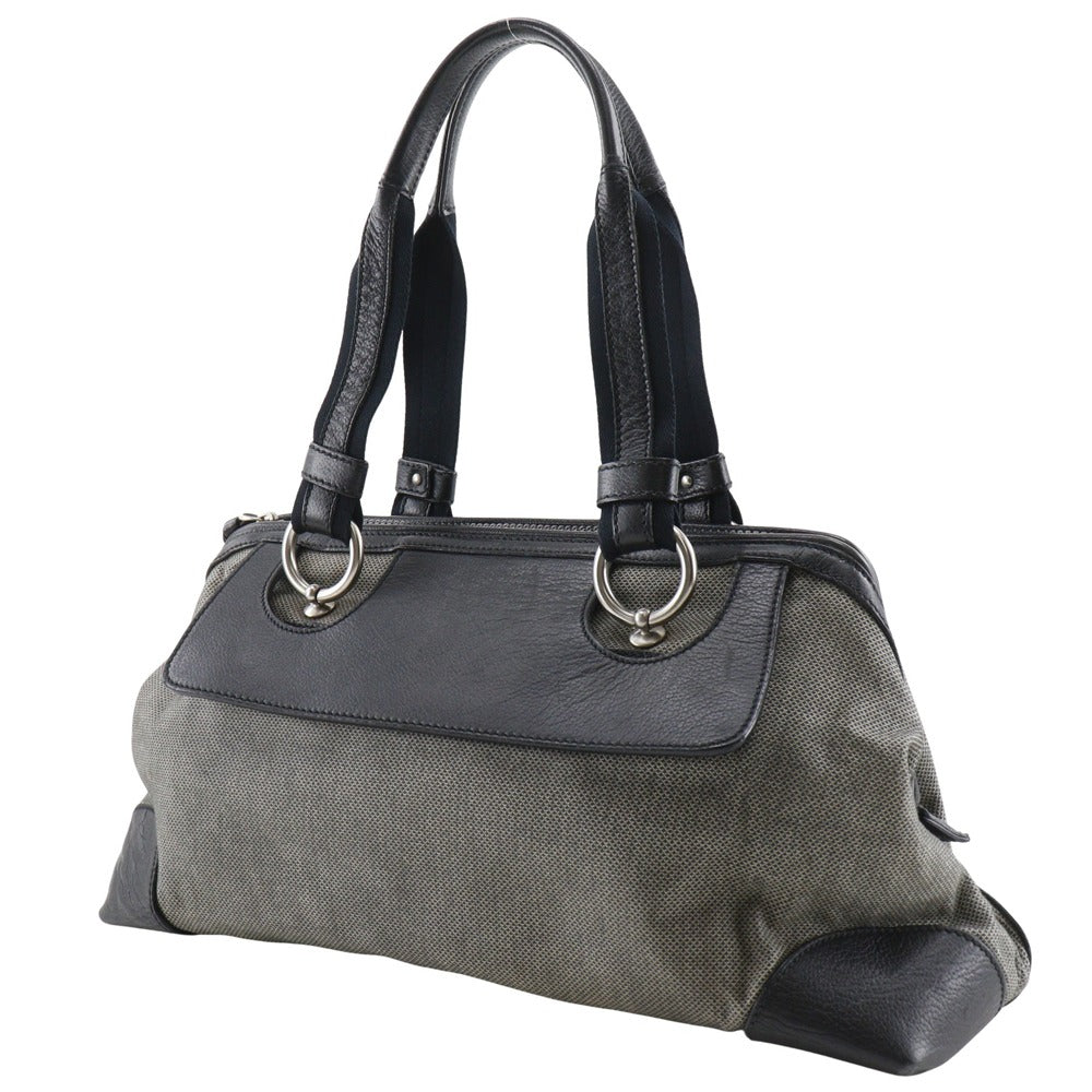 BOTTEGAVENETA Tote Bag Canvas, Leather Gray / black Women