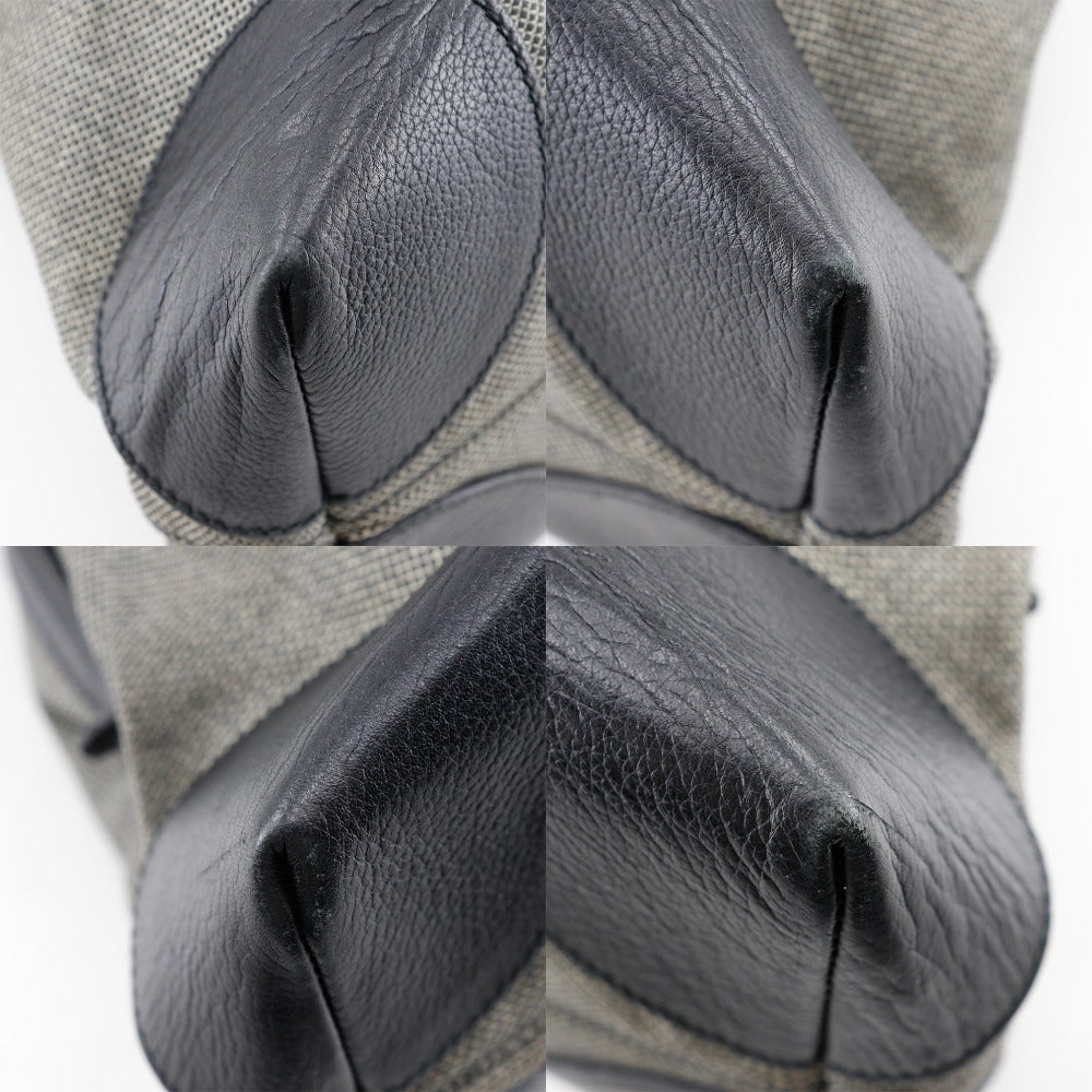 BOTTEGAVENETA Tote Bag Canvas, Leather Gray / black Women