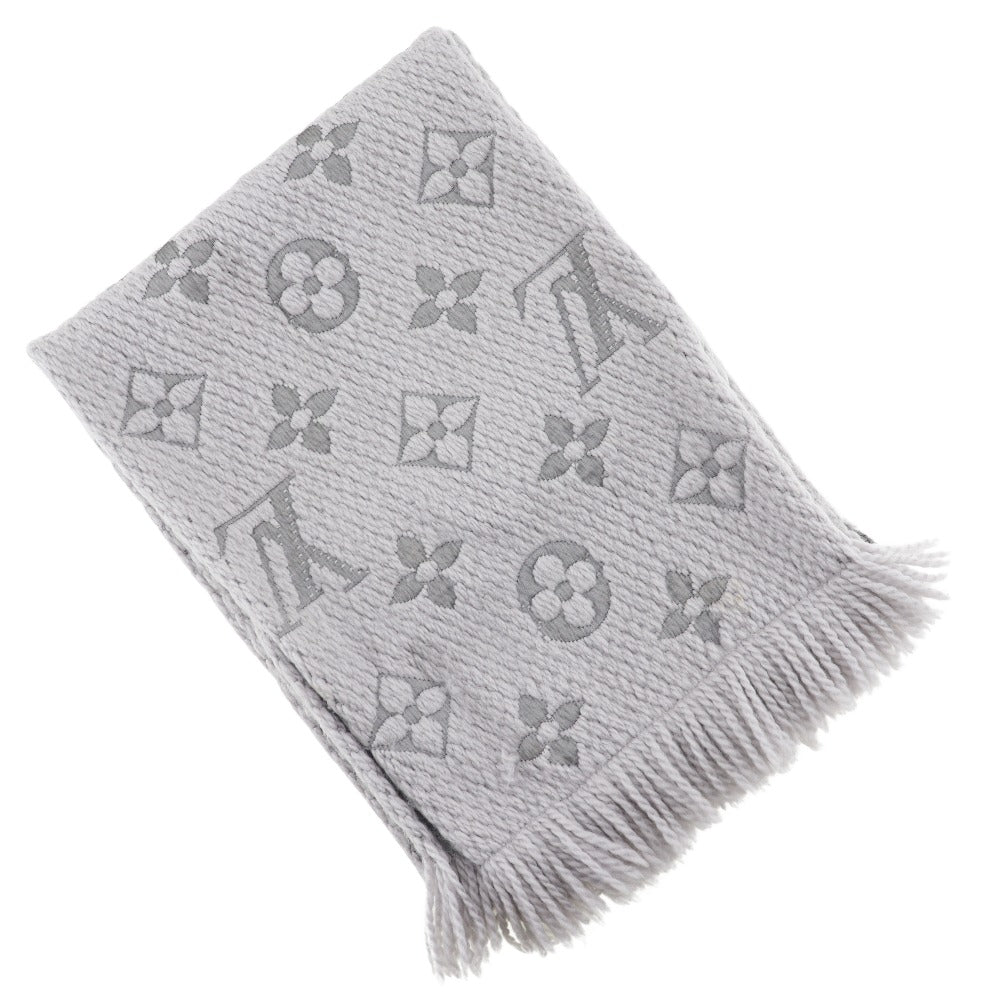LOUIS VUITTON Scarf M74742 wool gray Escalp  Logo Mania Muffler unisex(Unisex)