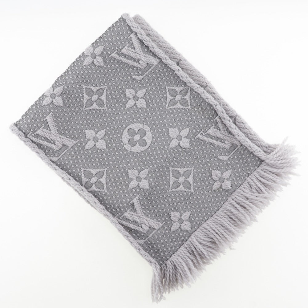 LOUIS VUITTON Scarf M74742 wool gray Escalp  Logo Mania Muffler unisex(Unisex)