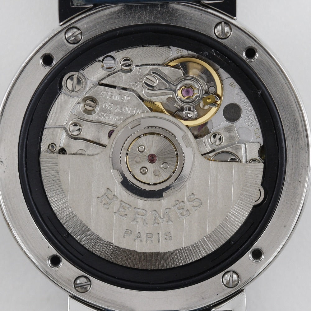 HERMES Watches Mechanical Automatic NO1.210 Stainless Steel , Leather white Nomad white dial