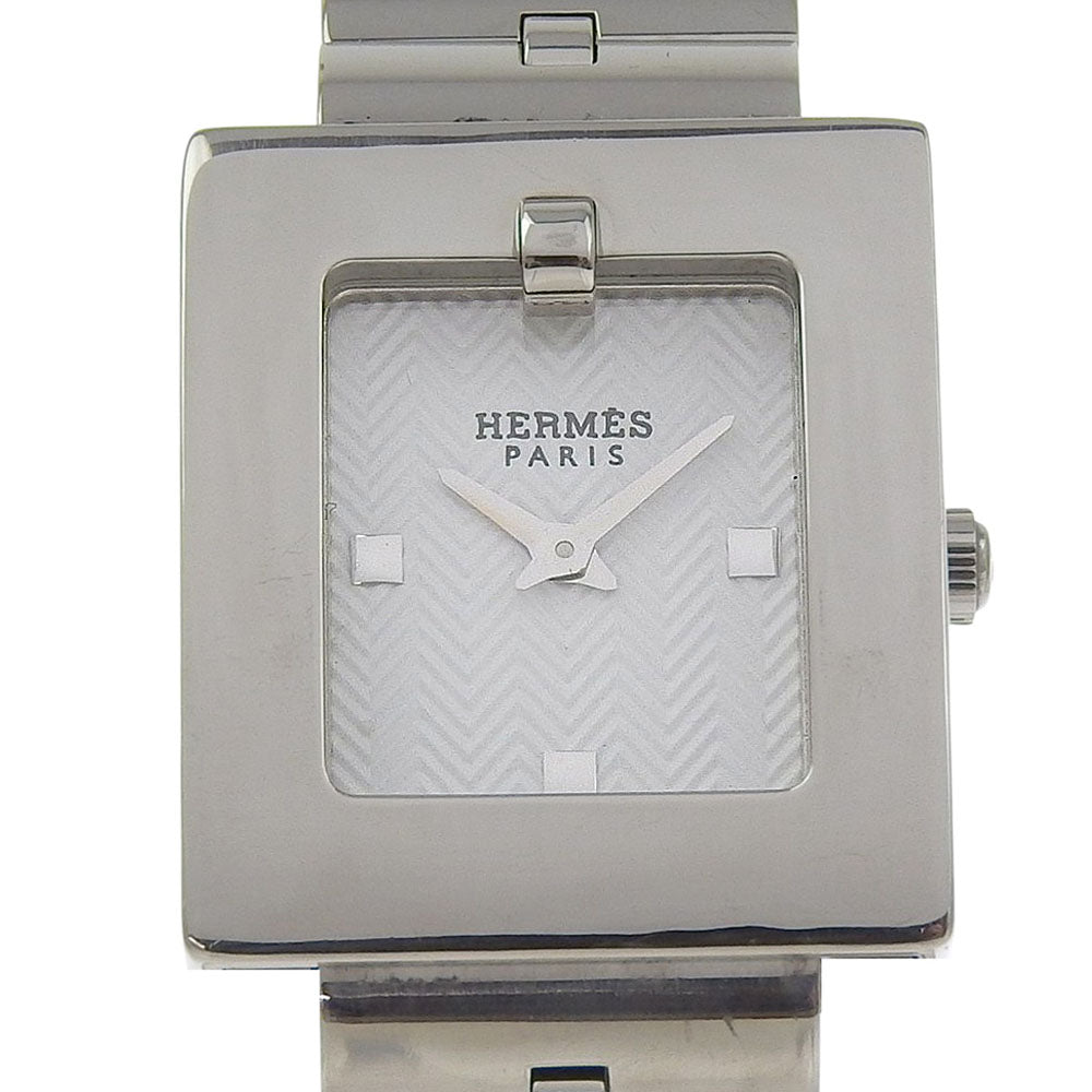 HERMES Watches Quartz BE1.110 Stainless Steel white Belt watch white dial