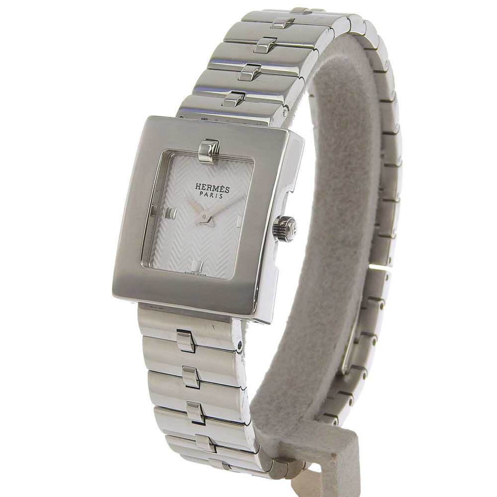 HERMES Watches Quartz BE1.110 Stainless Steel white Belt watch white dial