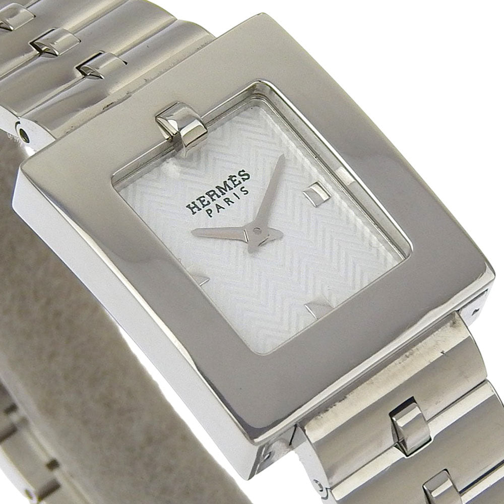 HERMES Watches Quartz BE1.110 Stainless Steel white Belt watch white dial