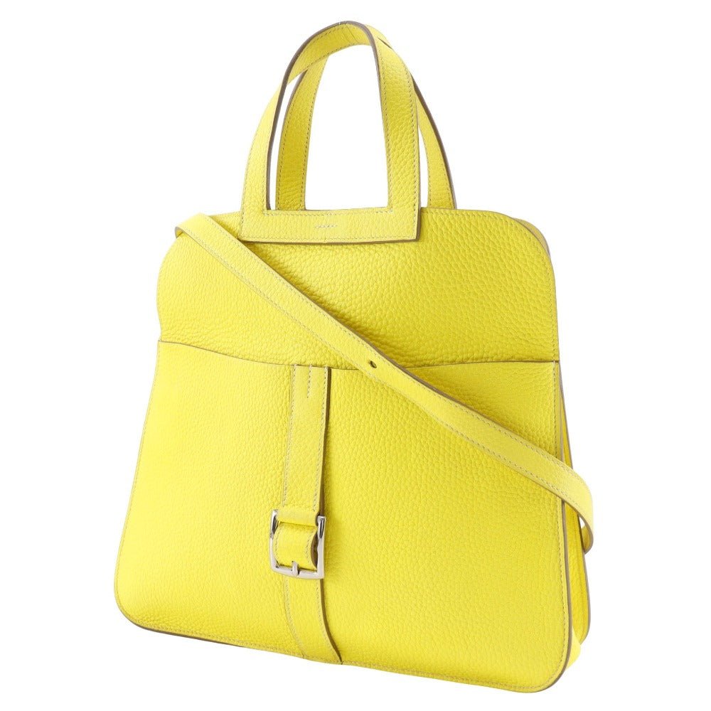 HERMES Handbag Taurillon Clemence yellow Arzan 31