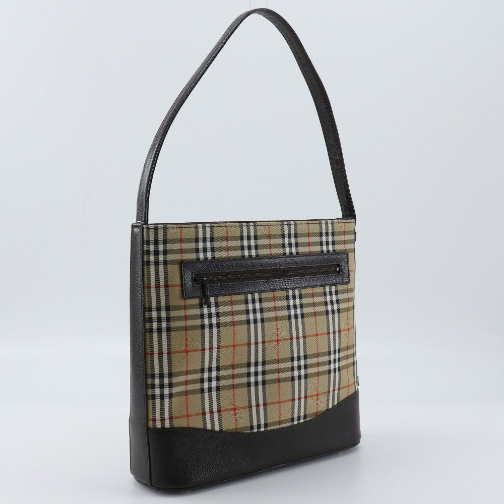 BURBERRY Shoulder Bag Canvas, Leather Brown Nova Check Women