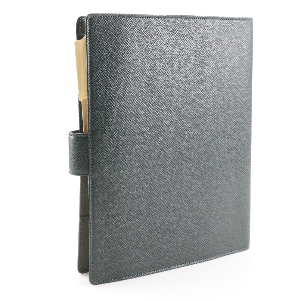 LOUIS VUITTON Notebook cover Taiga Dark green Agenda GM mens