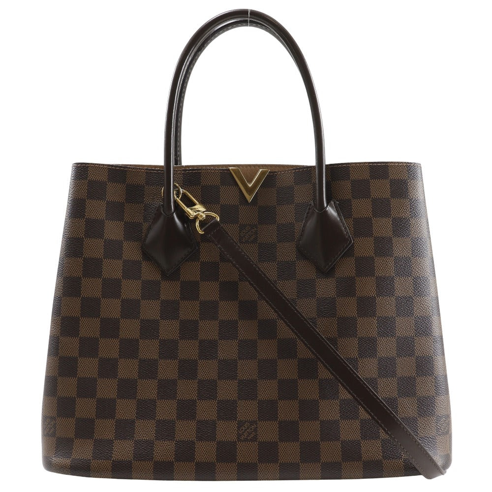 LOUIS VUITTON Handbag N41435 Damier canvas Brown 2WAYShoulder Kensington Women