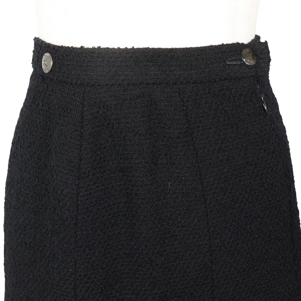 CHANEL skirt P09451V05945 97A Wool, Nylon black Pleated skirt Women 34