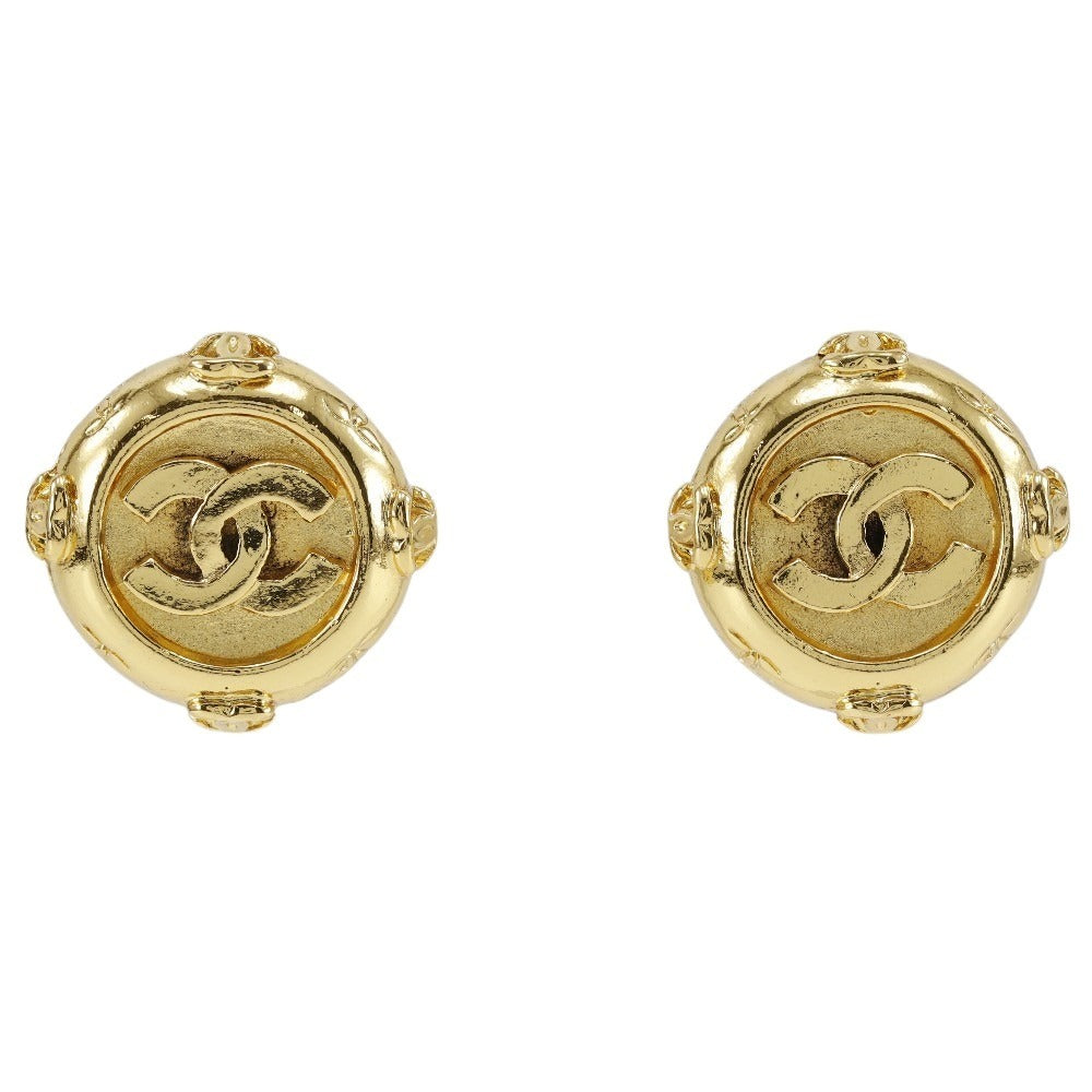 CHANEL Earring Plated Gold gold Women