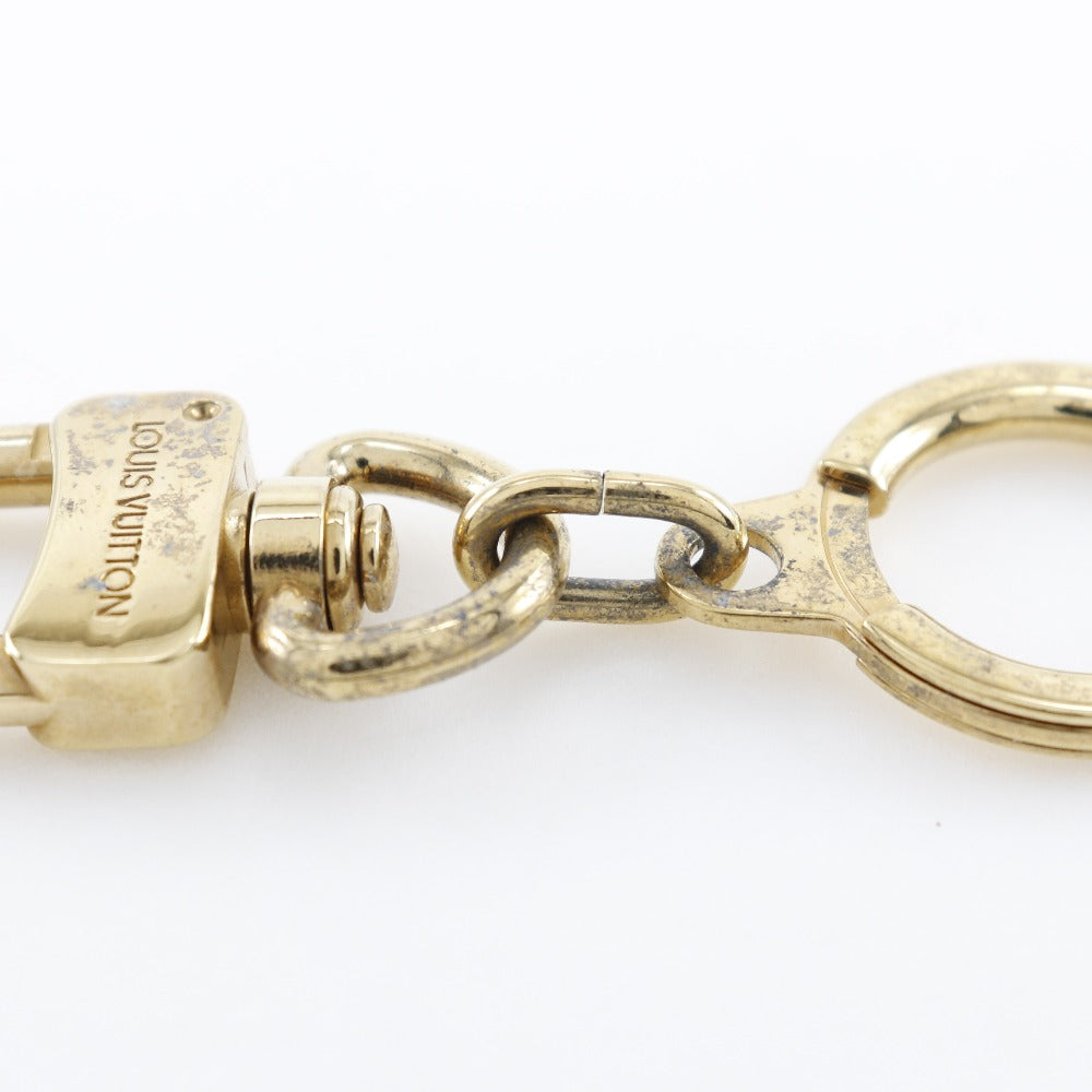 LOUIS VUITTON key ring Plated Gold gold Bag charm Key ring Anokle unisex(Unisex)