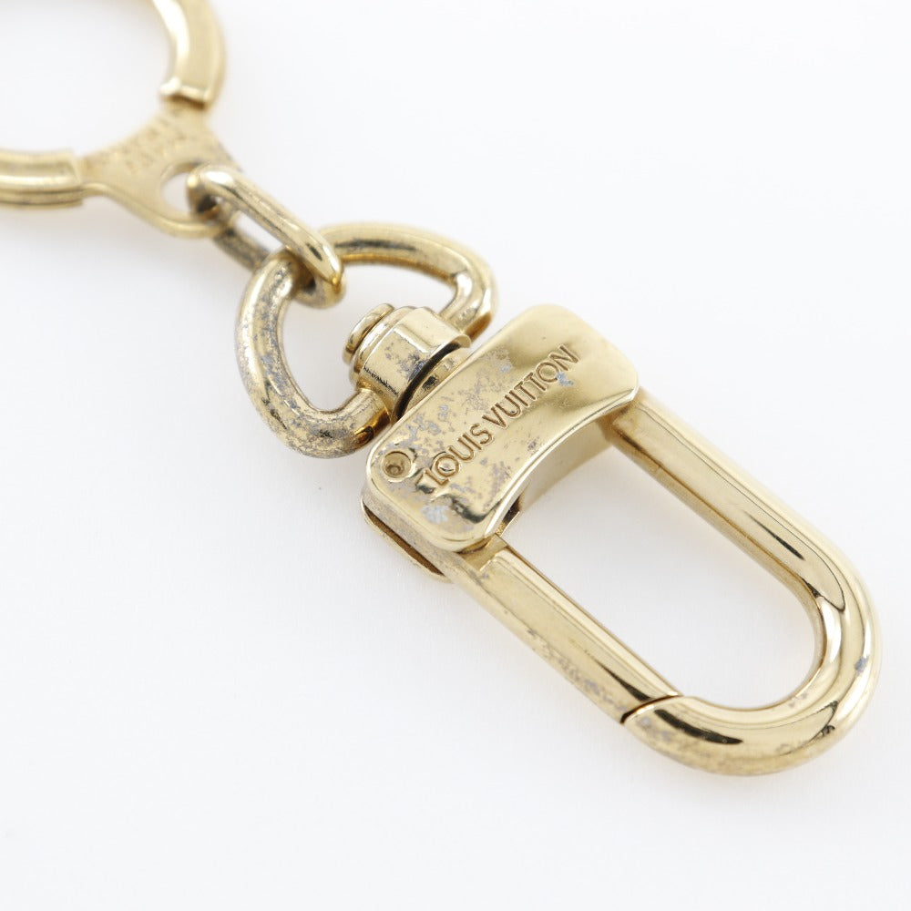 LOUIS VUITTON key ring Plated Gold gold Bag charm Key ring Anokle unisex(Unisex)