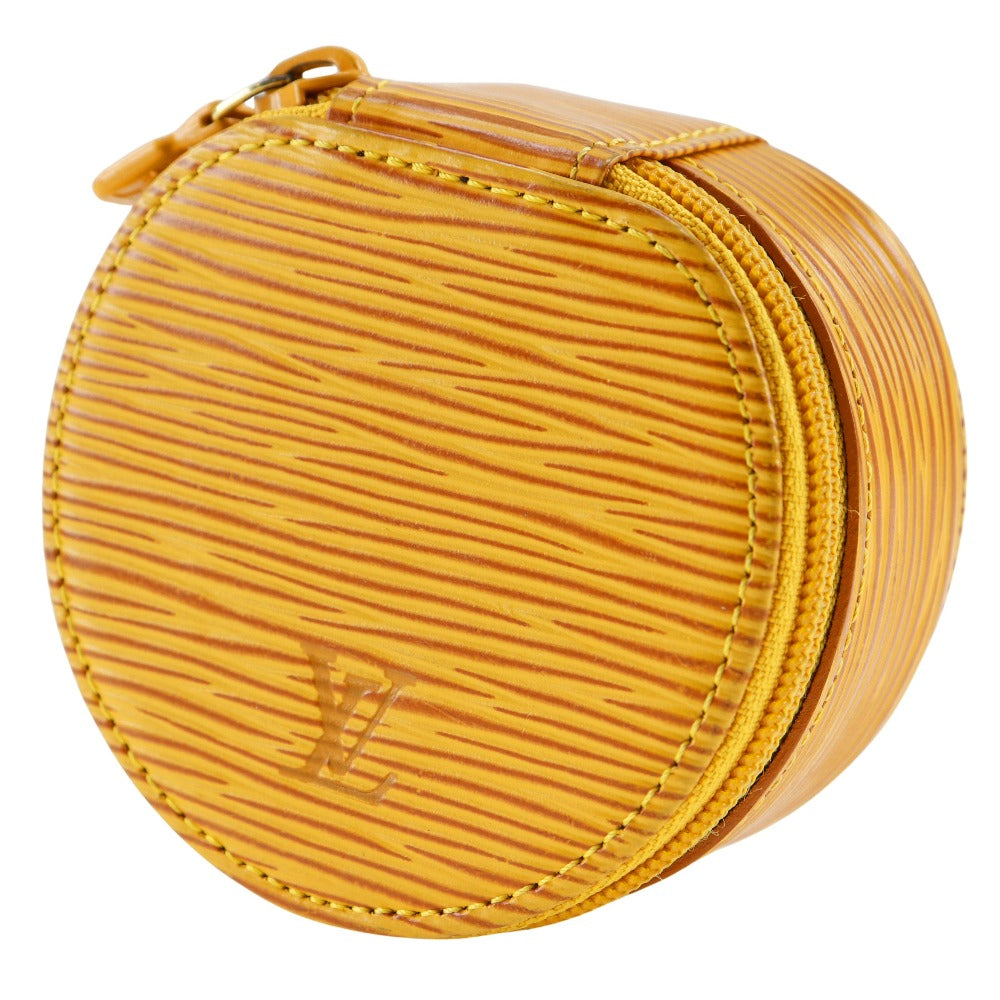 LOUIS VUITTON Other fashion goods Epi Leather yellow Epi Jewelry case Women