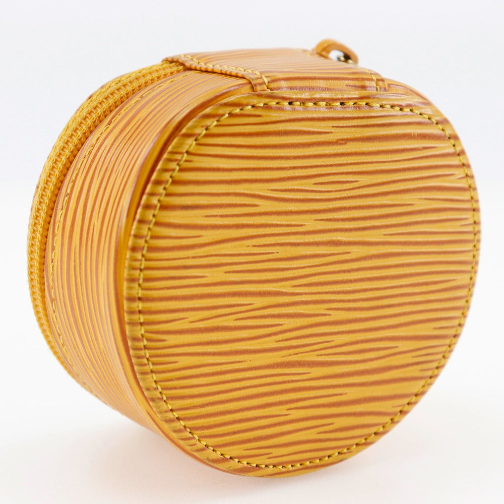 LOUIS VUITTON Other fashion goods Epi Leather yellow Epi Jewelry case Women