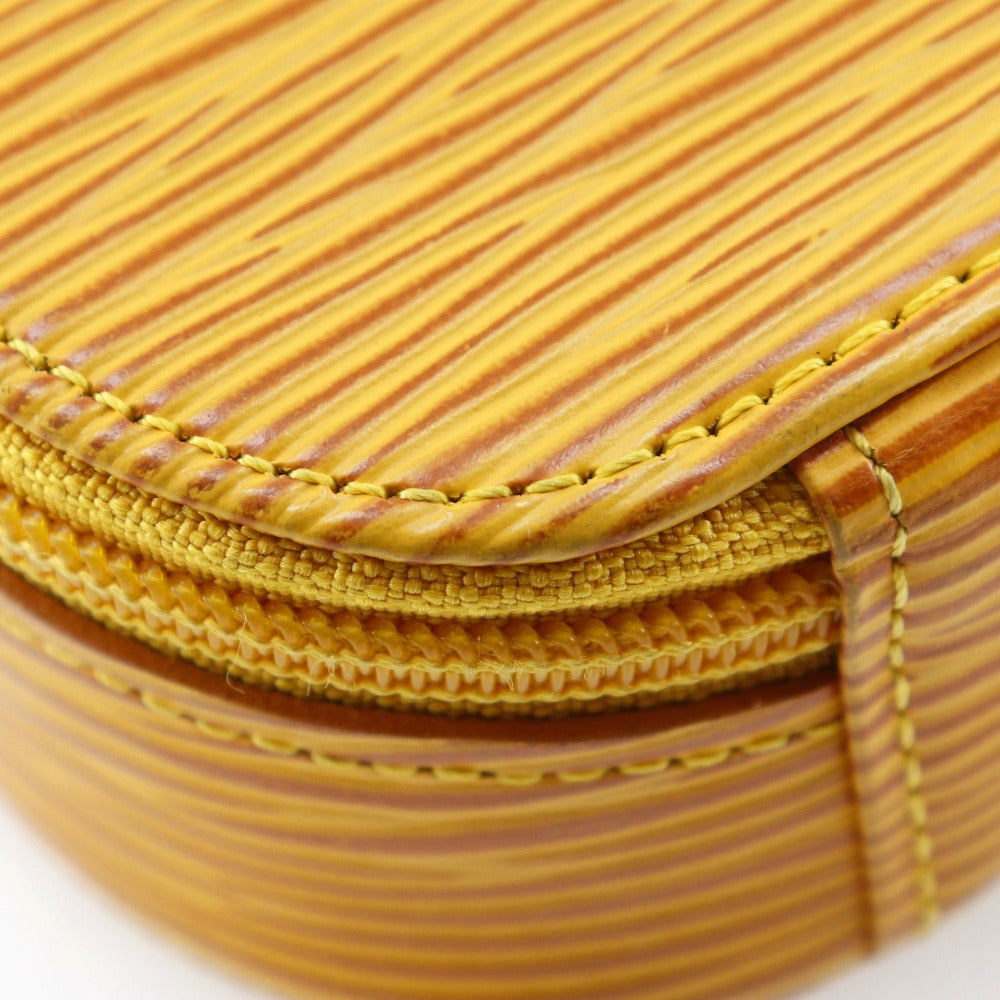 LOUIS VUITTON Other fashion goods Epi Leather yellow Epi Jewelry case Women