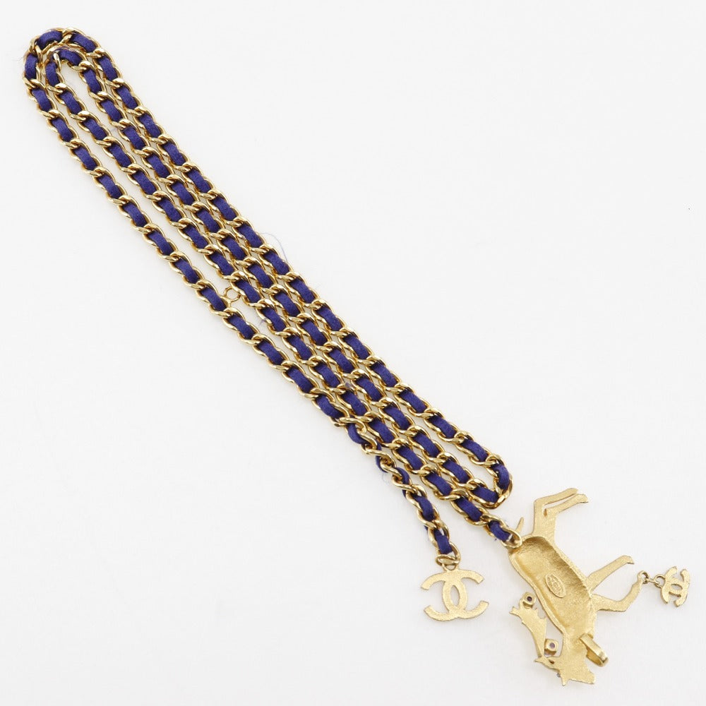 CHANEL belt Plated Gold gold Chain belt Women
