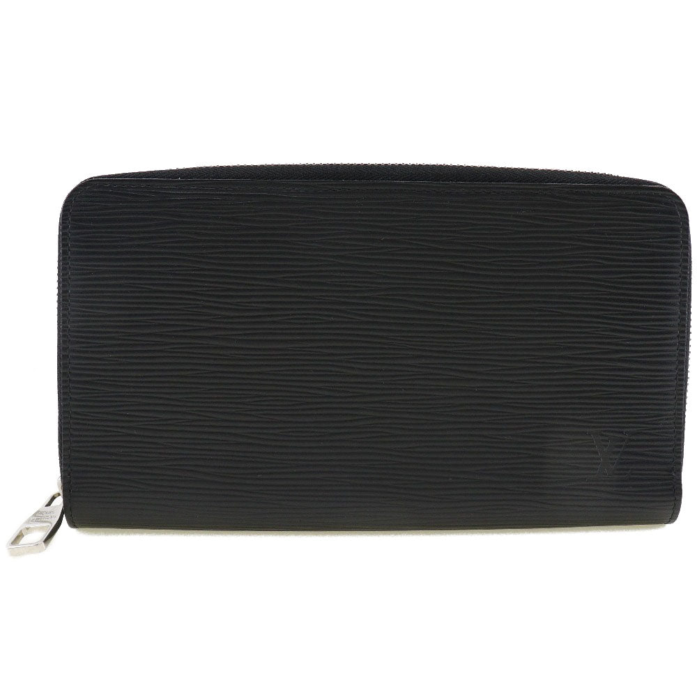 LOUIS VUITTON Long Wallet Purse M60632 Epi Leather black Zippy Organizer mens