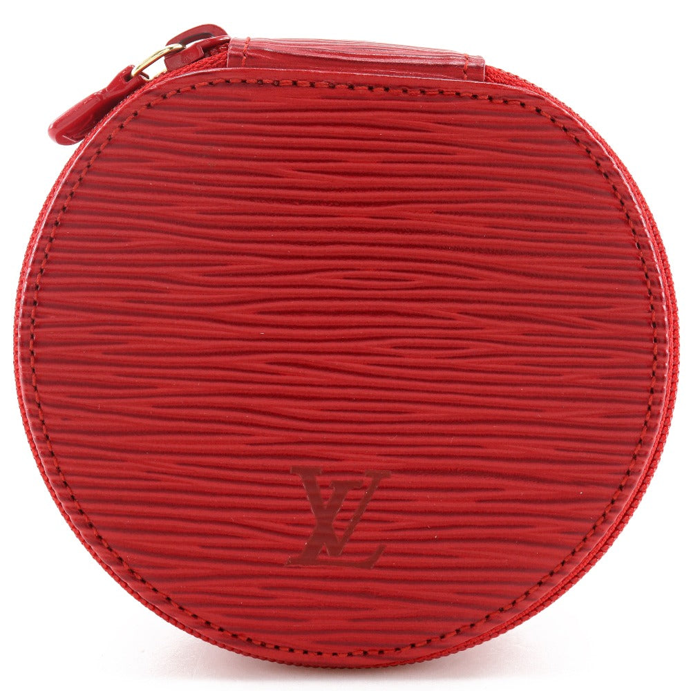 LOUIS VUITTON Pouch M48217 Epi Leather Red Jewelry case Ecran Bijoux 10 Women