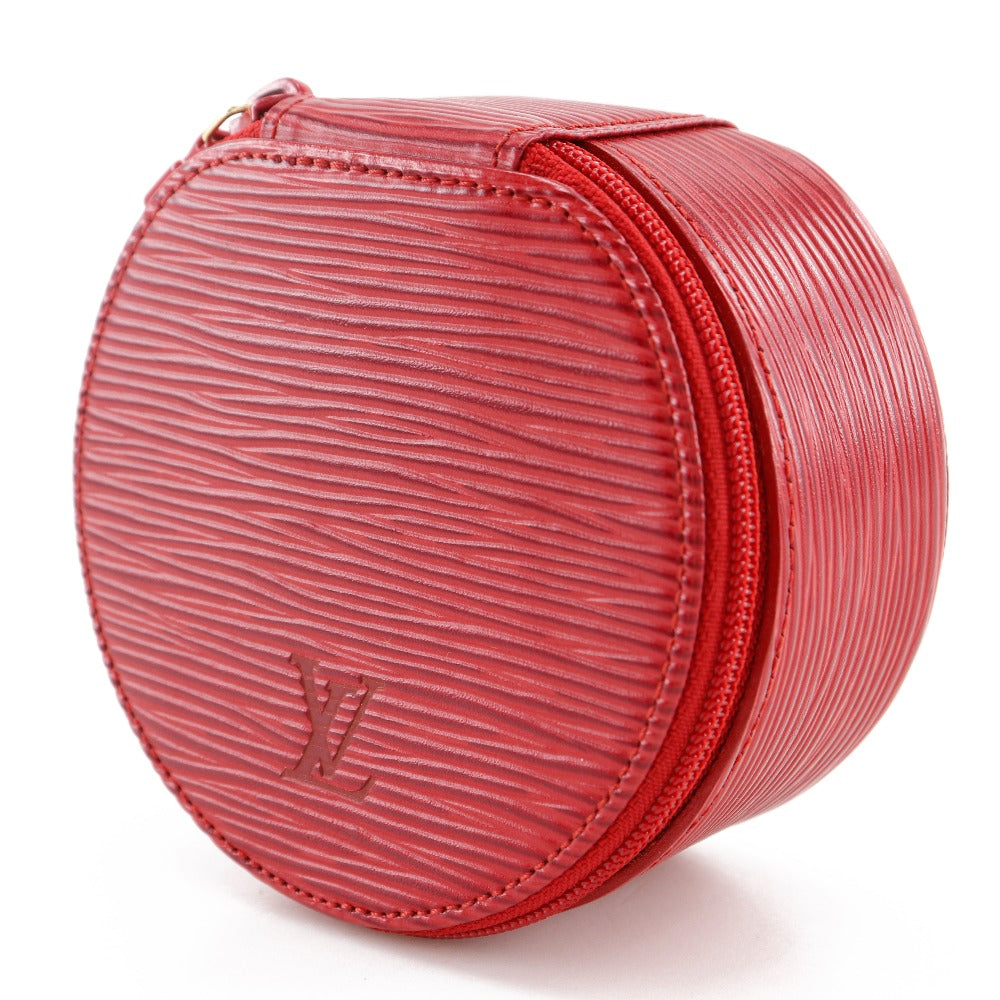 LOUIS VUITTON Pouch M48217 Epi Leather Red Jewelry case Ecran Bijoux 10 Women