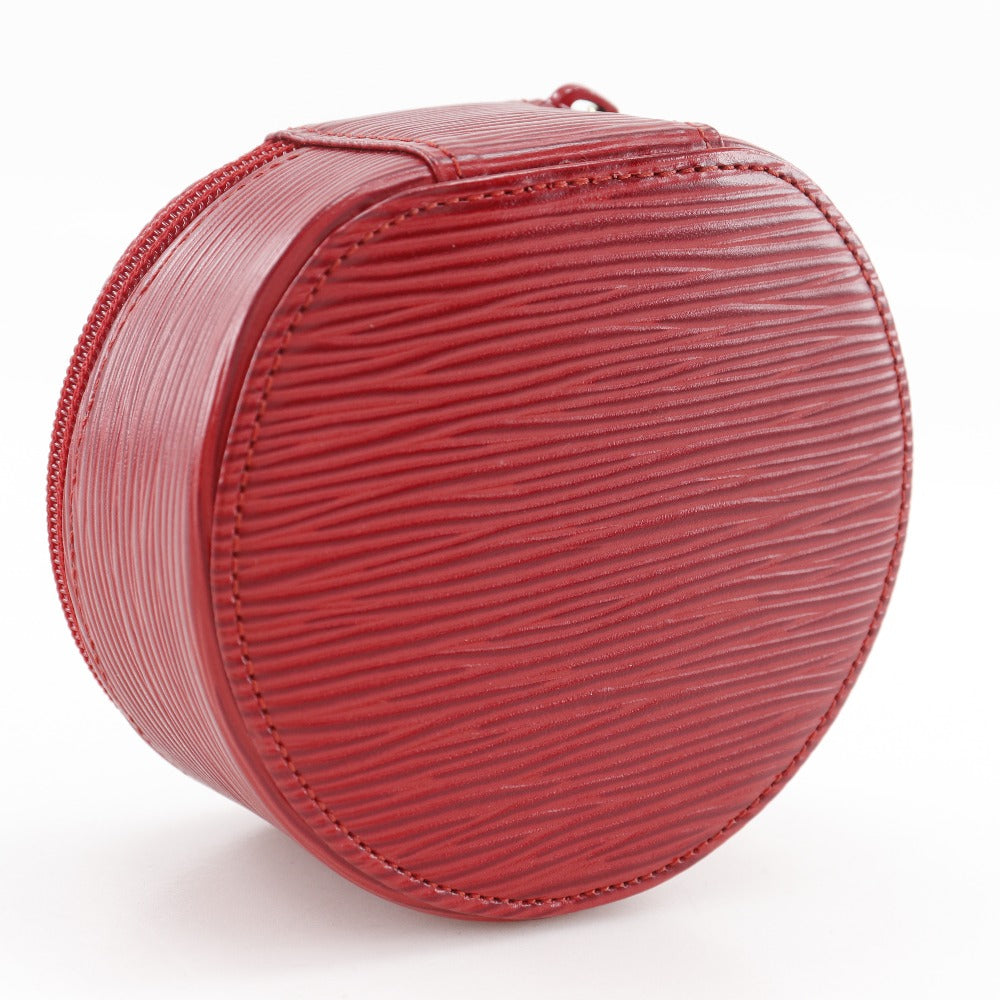 LOUIS VUITTON Pouch M48217 Epi Leather Red Jewelry case Ecran Bijoux 10 Women