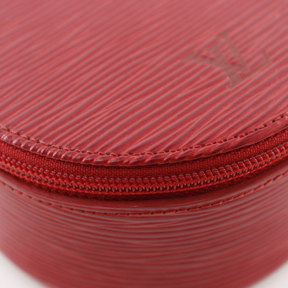 LOUIS VUITTON Pouch M48217 Epi Leather Red Jewelry case Ecran Bijoux 10 Women