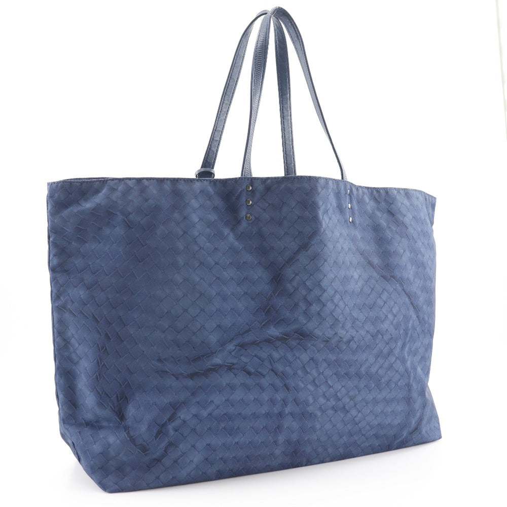 BOTTEGAVENETA Tote Bag Nylon Navy blue Intrusion unisex(Unisex)