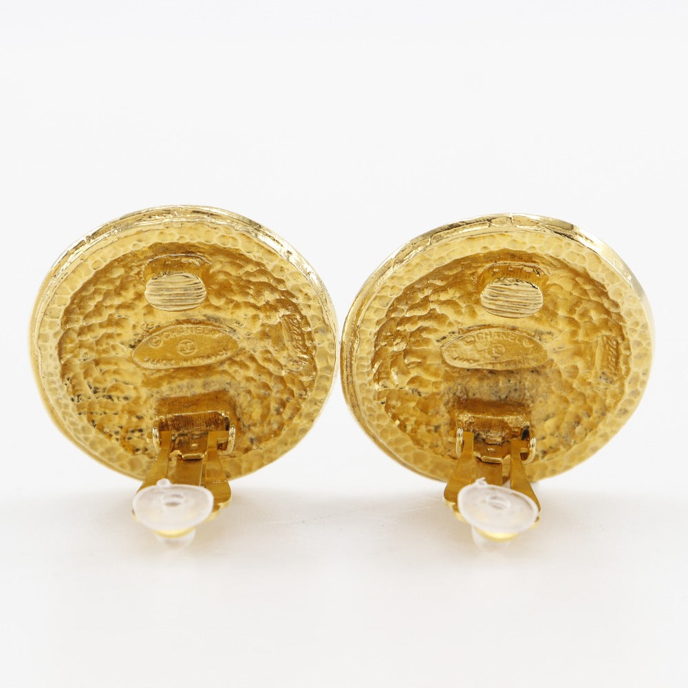CHANEL Earring Plated Gold gold vintage 31 RUE CAMBON COCO Mark Women