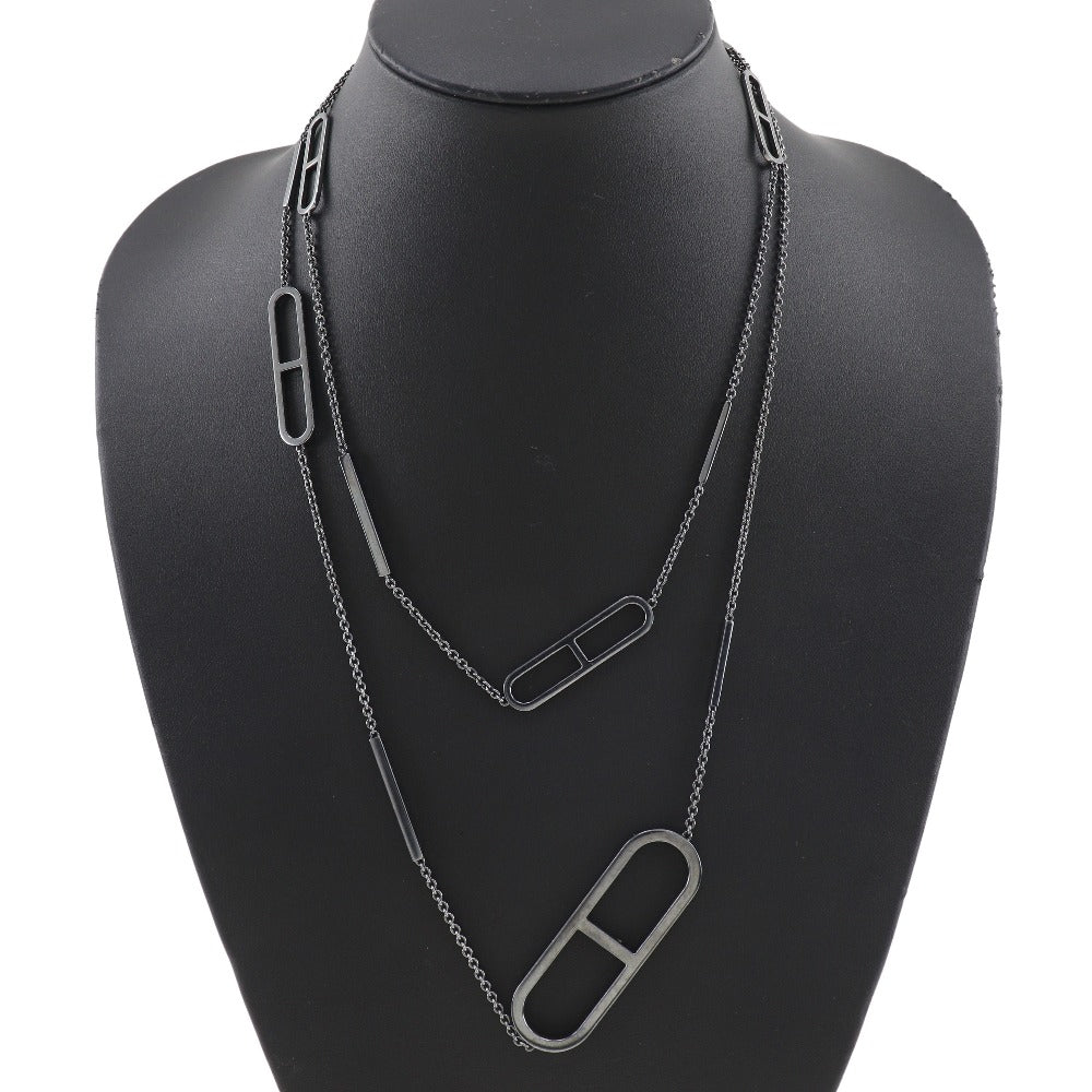 HERMES Necklace Silver925 gray Eva - Chene Dunkle