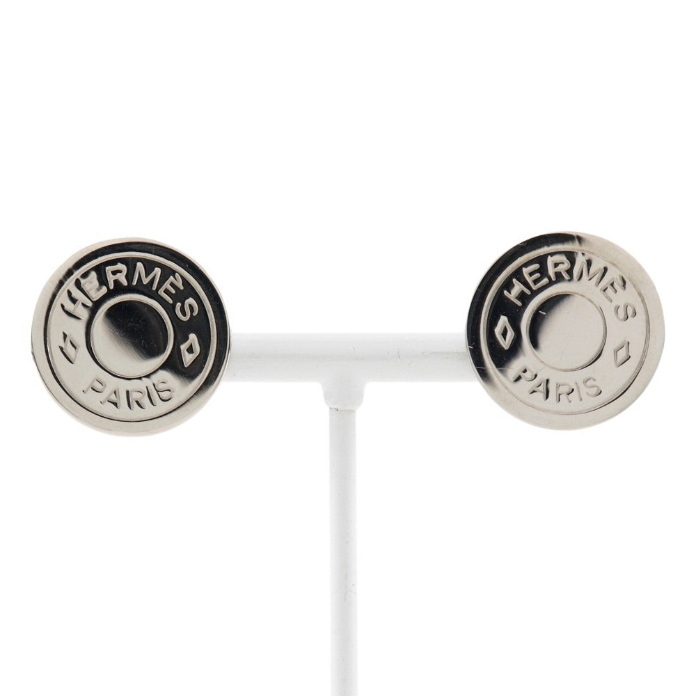 HERMES Earring metallic Silver BIJOUTERIE FANTAISIE Serie