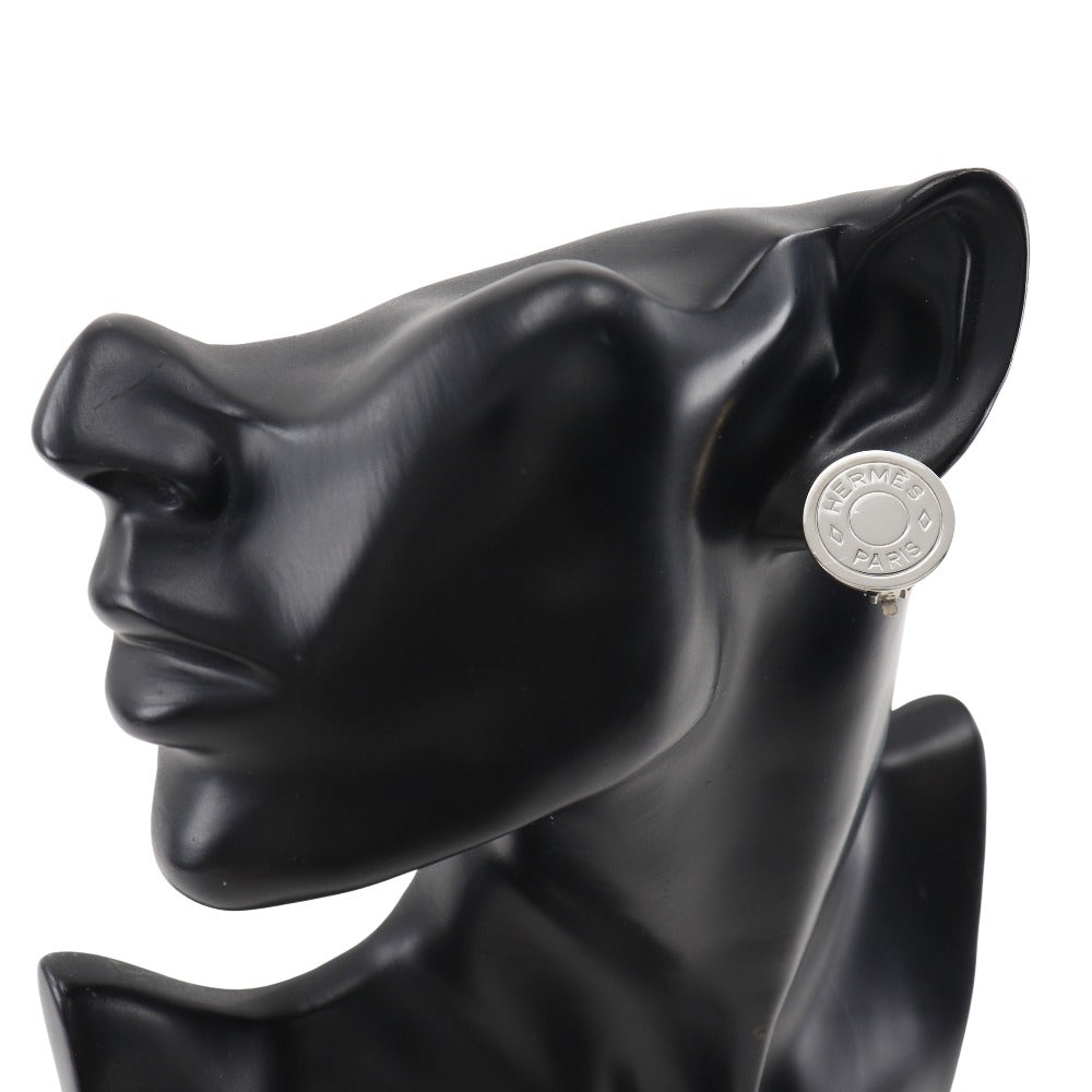 HERMES Earring metallic Silver BIJOUTERIE FANTAISIE Serie