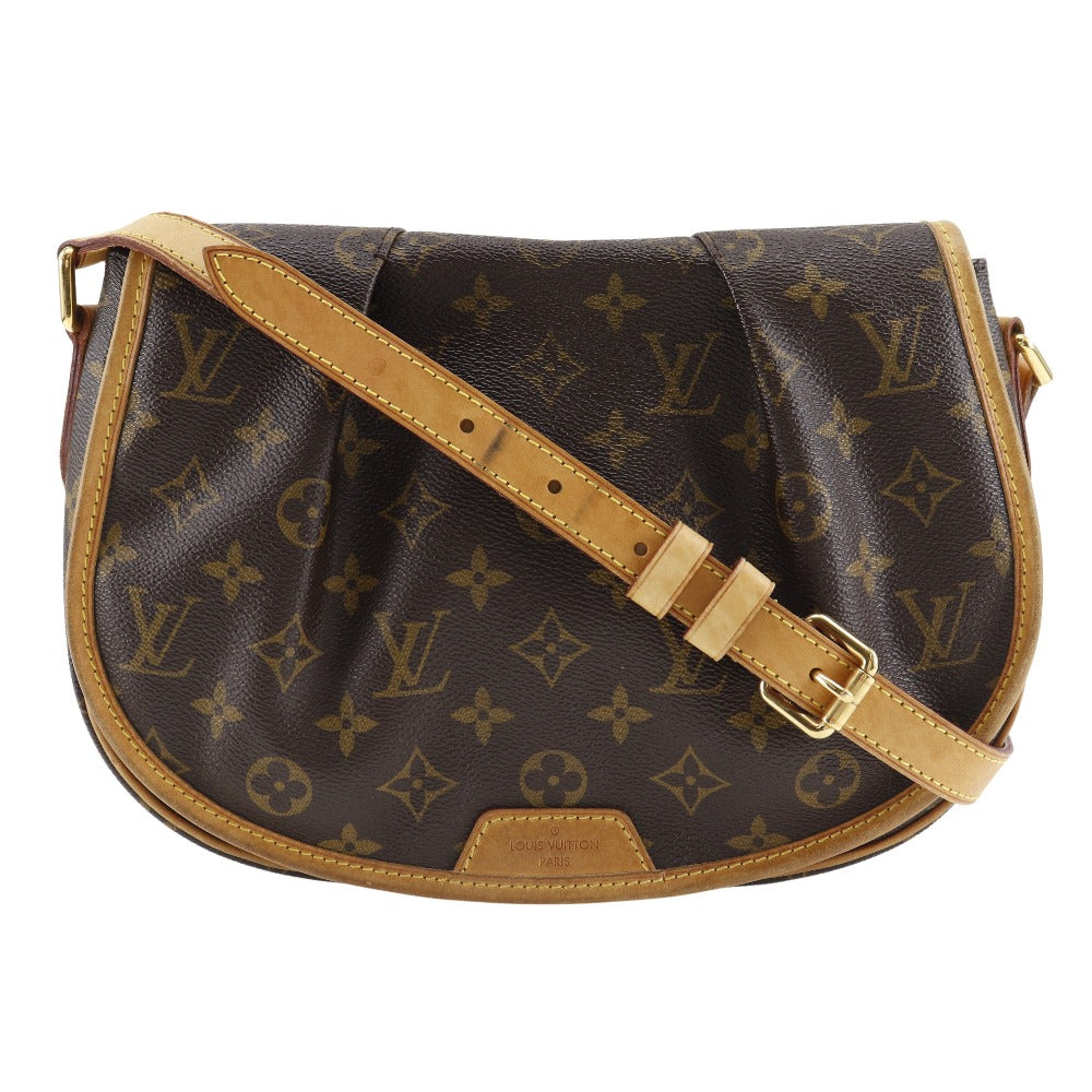 LOUIS VUITTON Shoulder Bag M40474 Monogram canvas Brown Menil Montan PM Women