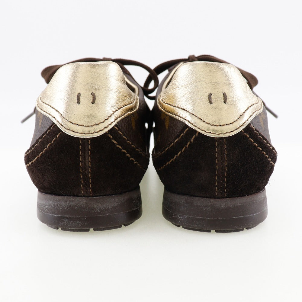 LOUIS VUITTON sneakers Monogram canvas Brown Women 36