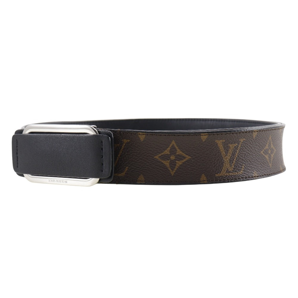 LOUIS VUITTON belt MP022 Monogram canvas Brown Saintur mens 90