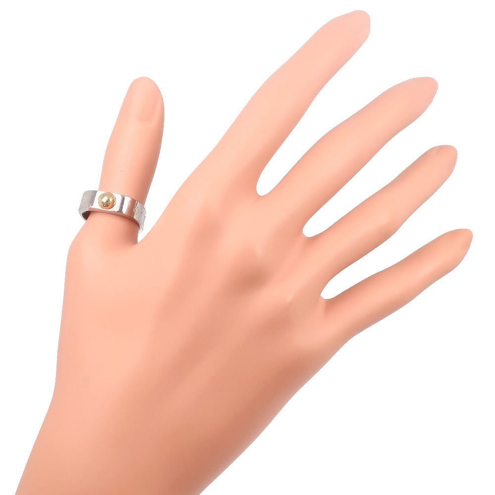 LOUIS VUITTON Ring M00218 metallic Silver Nanogram unisex(Unisex) L