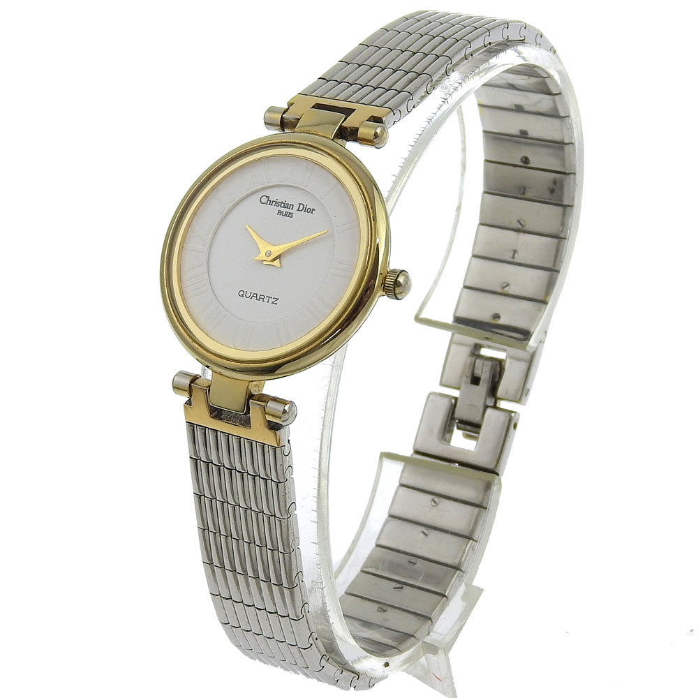 Christian Dior Watches Quartz 4715032 Stainless Steel , Plated Gold white White dial Women