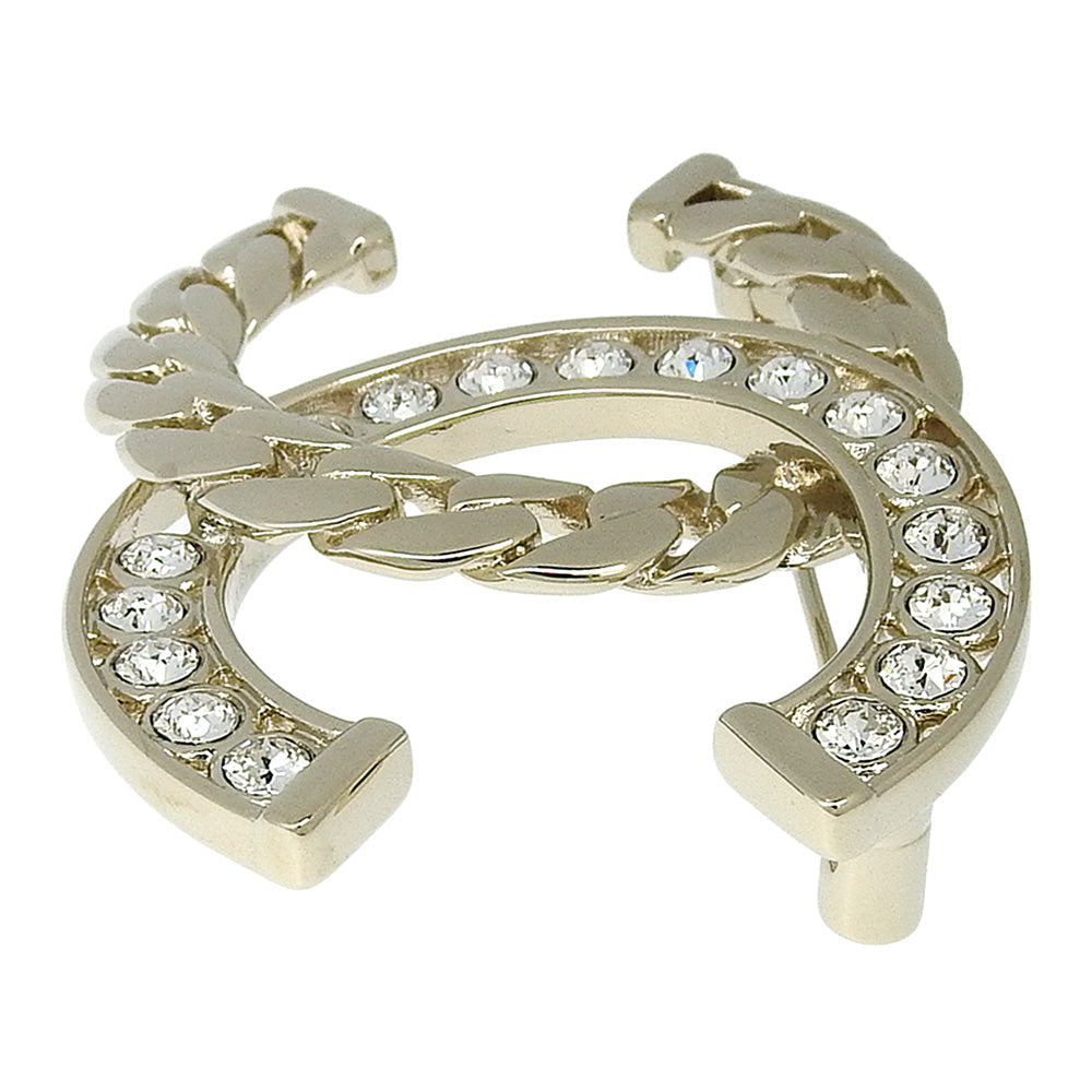 CHANEL Brooch ABD111 B16035 Metal, Rhinestone gold COCO Mark
