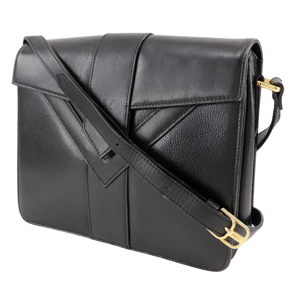 YVES SAINT LAURENT Shoulder Bag Calfskin black Ystitch Women